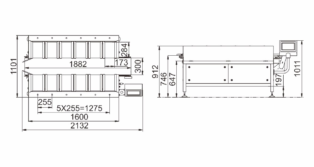 Manual Heads Belt Weigher For Weighing Poor Fluidity Products As